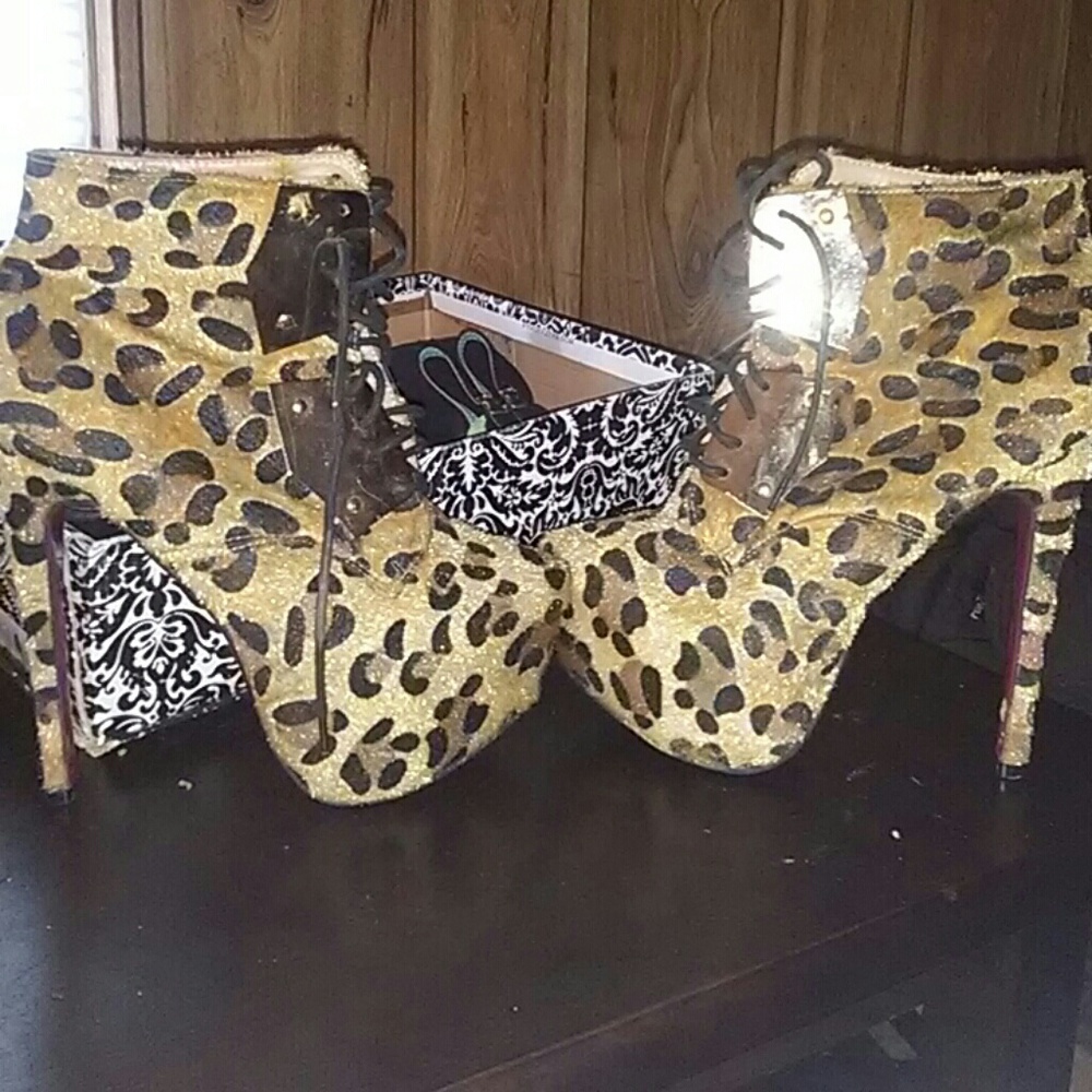 Cheetah print boots